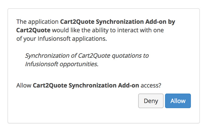 Allow Infusionsoft