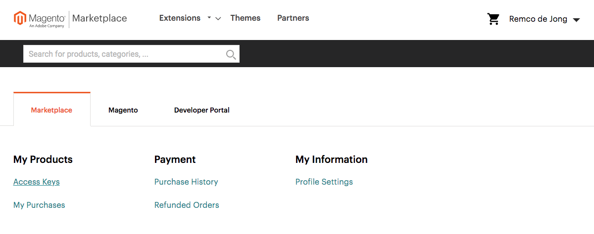 Marketplace screenshot